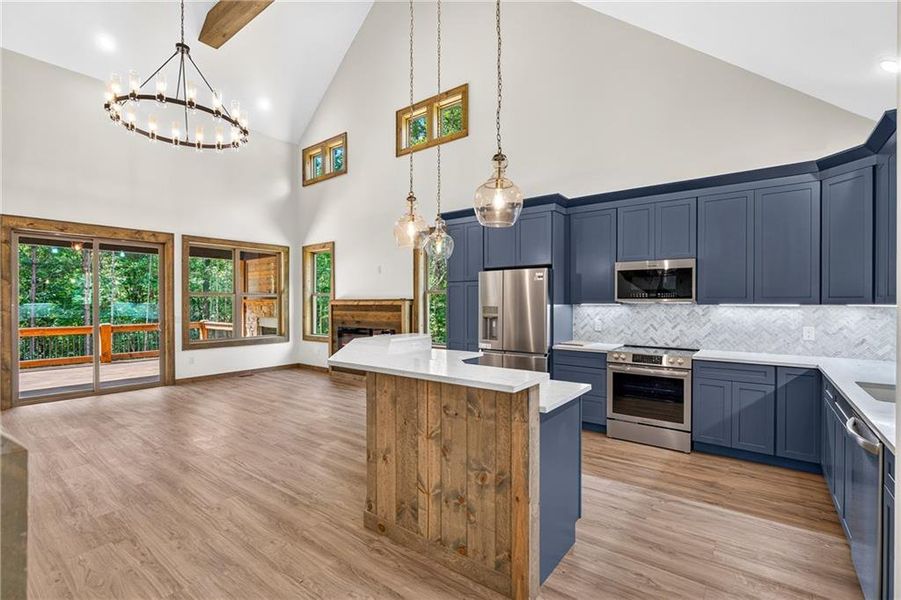 Furnished interior view inside a new home in , Ellijay (Image 41).