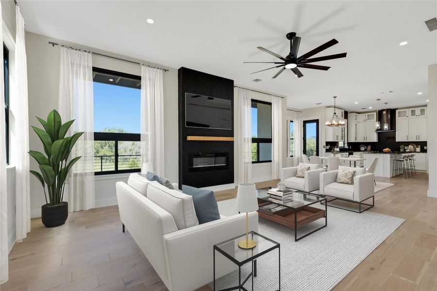 Furnished interior view inside a new home in , Horseshoe Bay (Image 5). Furnished interior view inside a new home in , Horseshoe Bay (Image 5).