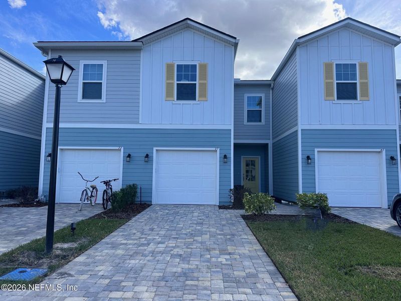 Front exterior of a new home in , St. Augustine, FL, highlighting curb appeal (Image 1). Front exterior of a new home in , St. Augustine, FL, highlighting curb appeal (Image 1).