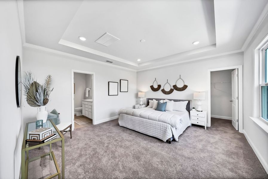 Furnished interior view inside a new home in Monroe Preserve, Chapin (Image 8).