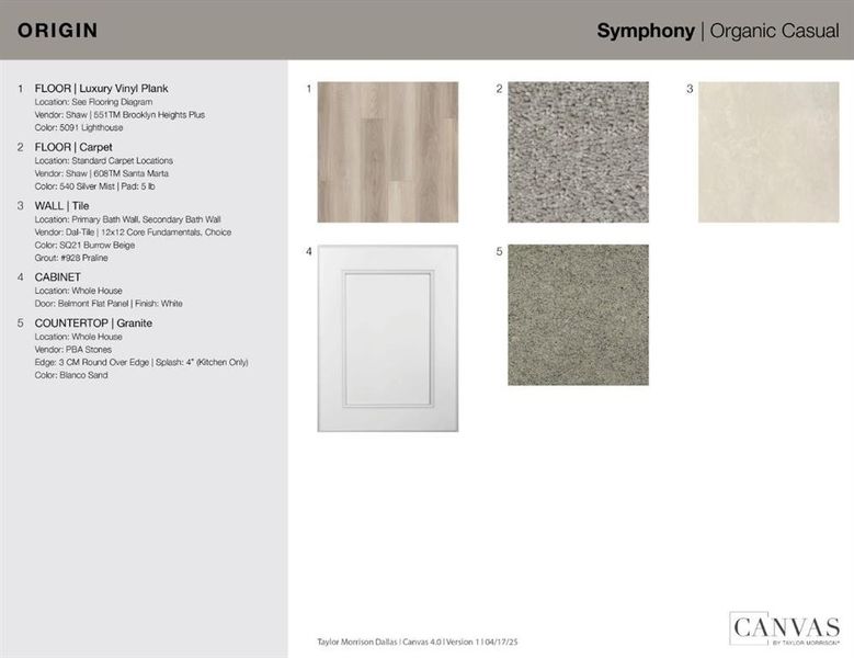 Design Selections - This home is currently under construction - selections are subject to change