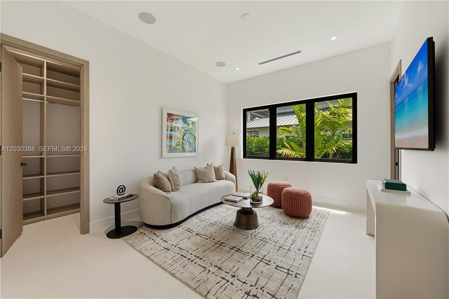 Furnished interior view inside a new home in , Miami (Image 10).
