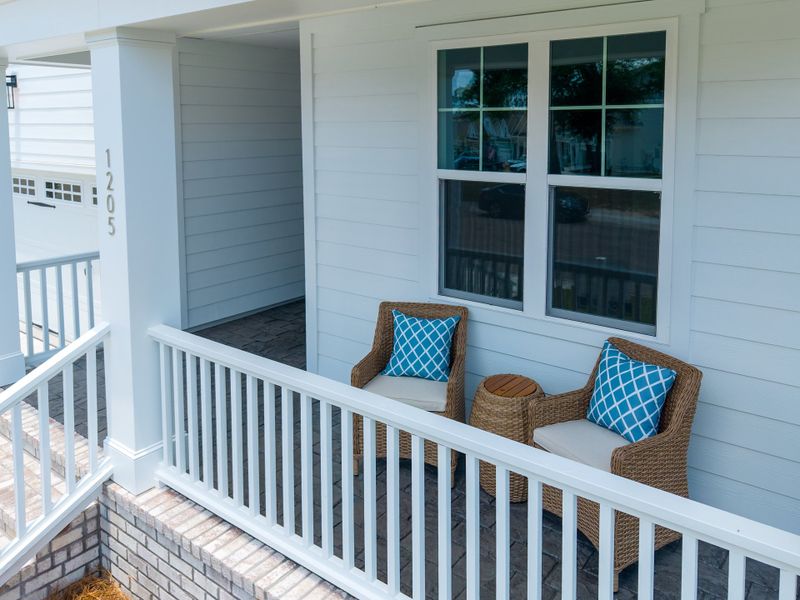 Exterior details and patio area of a home in Sunset Reach, Castle Hayne (Image 3).