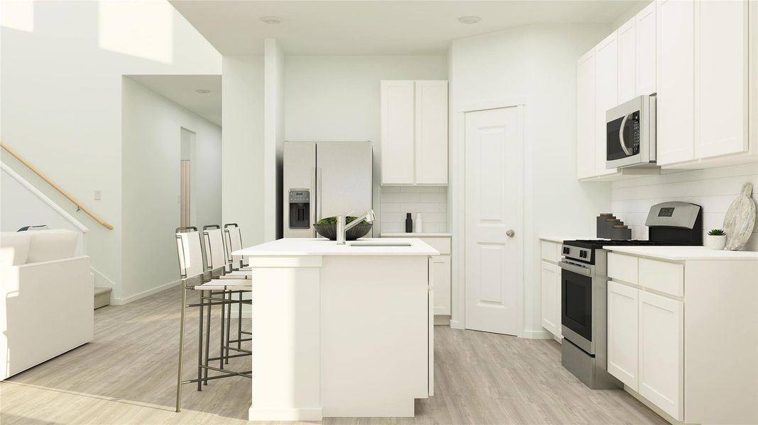 Furnished interior view inside a new home in Meadowlark Preserve, Pflugerville (Image 19).