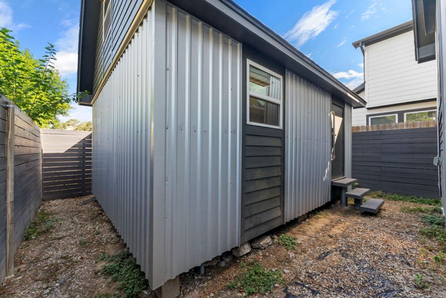 Exterior details and patio area of a home in , Houston (Image 23). Exterior details and patio area of a home in , Houston (Image 23).