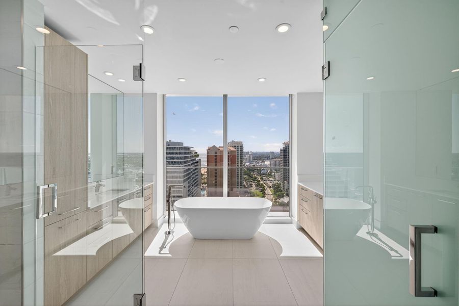 Furnished interior view inside a new home in , Fort Lauderdale (Image 8).