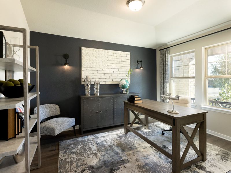 Furnished interior view inside a new home in Comanche Ridge, San Antonio (Image 7).