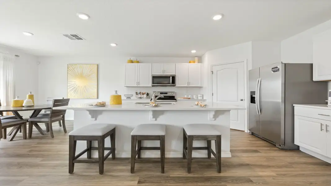 Furnished interior view inside a new home in Magnolia at the Bluffs Phase 3, Freeport (Image 4).