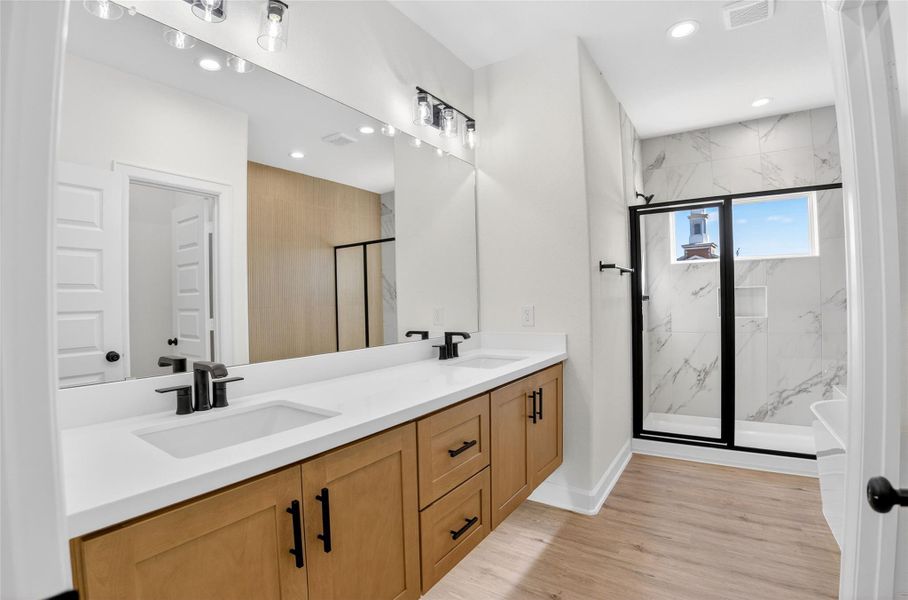 Furnished interior view inside a new home in , Houston (Image 9).