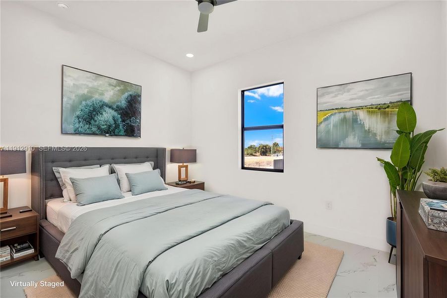 Virtually Staged-3rd bedroom