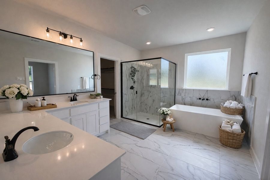 Representative furnished interior of a home built from the Iverson IV by Cheldan Homes in Arbor Oaks, Boyd (Image 45).