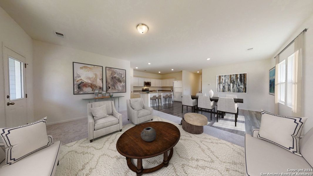 Furnished interior view inside a new home in Cordova Trails, Seguin (Image 4). Furnished interior view inside a new home in Cordova Trails, Seguin (Image 4).