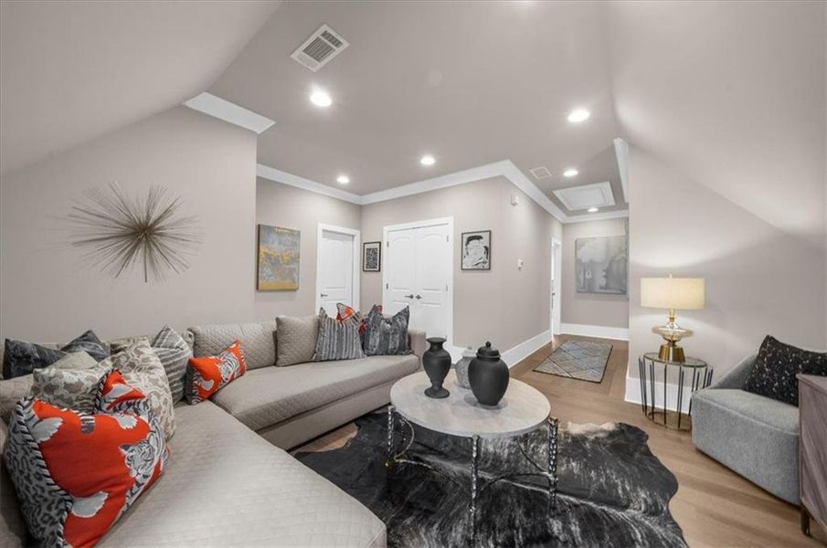 Furnished interior view inside a new home in , Roswell (Image 56). Furnished interior view inside a new home in , Roswell (Image 56).