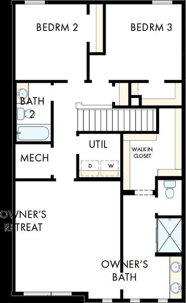 2D floor plan layout of this home in Baseline Foothills Collection, Broomfield, CO (Image 3). 2D floor plan layout of this home in Baseline Foothills Collection, Broomfield, CO (Image 3).