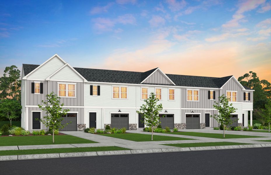 Representative exterior photo of a completed home built from the Adison by Pulte Homes in Mallard Park, Charlotte, NC (Image 12).