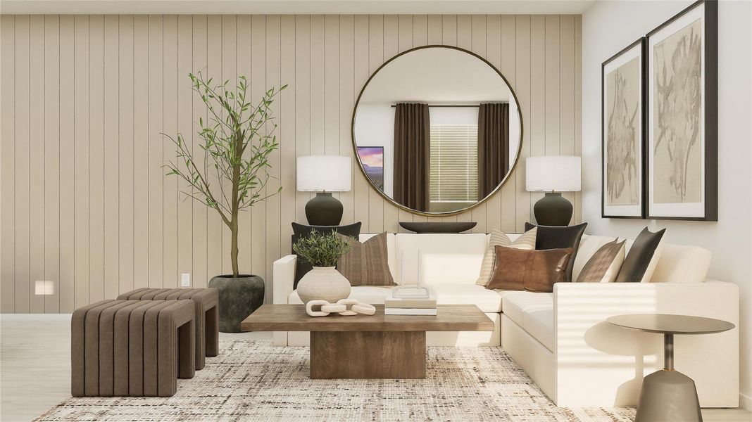 Furnished interior view inside a new home in Elm Creek, Elgin (Image 14).