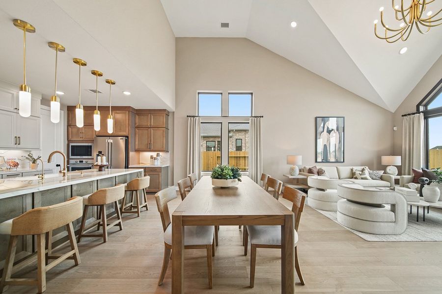 Furnished interior view inside a new home in Grange 45', Katy (Image 12).