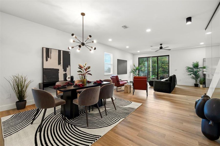 Furnished interior view inside a new home in , Tampa (Image 27).