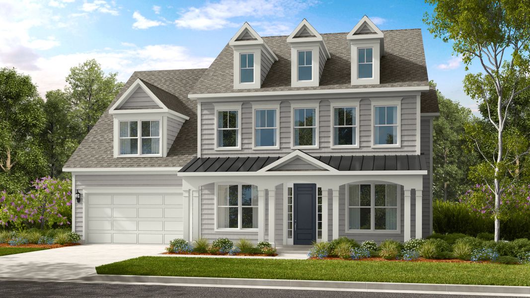 Representative exterior photo of a completed home built from the Kenilworth by Taylor Morrison in Estates at Sugar Creek, Indian Land, SC (Image 20).