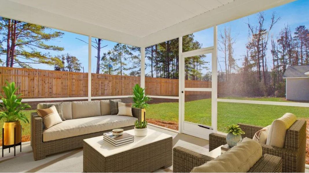 Exterior details and patio area of a home in , Summerville (Image 2). Exterior details and patio area of a home in , Summerville (Image 2).