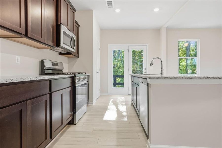Furnished interior view inside a new home in Castleberry Pointe, Dawsonville (Image 4). Furnished interior view inside a new home in Castleberry Pointe, Dawsonville (Image 4).