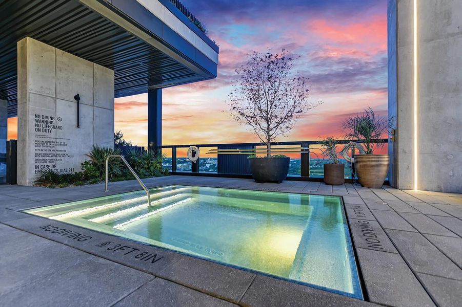 Exterior details and patio area of a home in , Austin (Image 17).