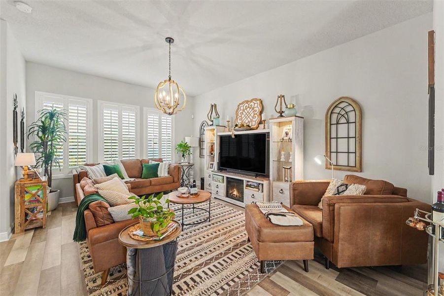 Furnished interior view inside a new home in , Tampa (Image 9). Furnished interior view inside a new home in , Tampa (Image 9).
