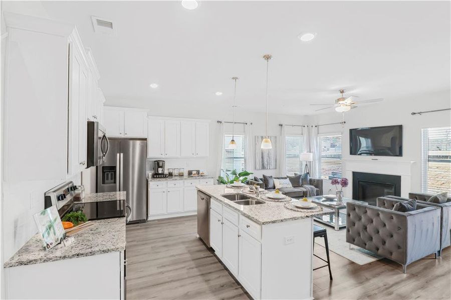 Furnished interior view inside a new home in , Fairburn (Image 5).