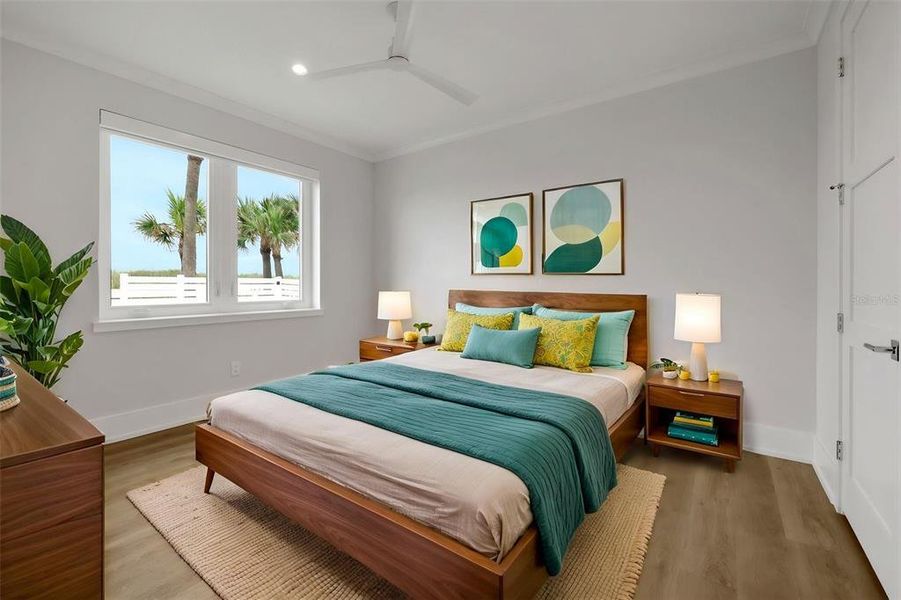 Furnished interior view inside a new home in , Flagler Beach (Image 78).
