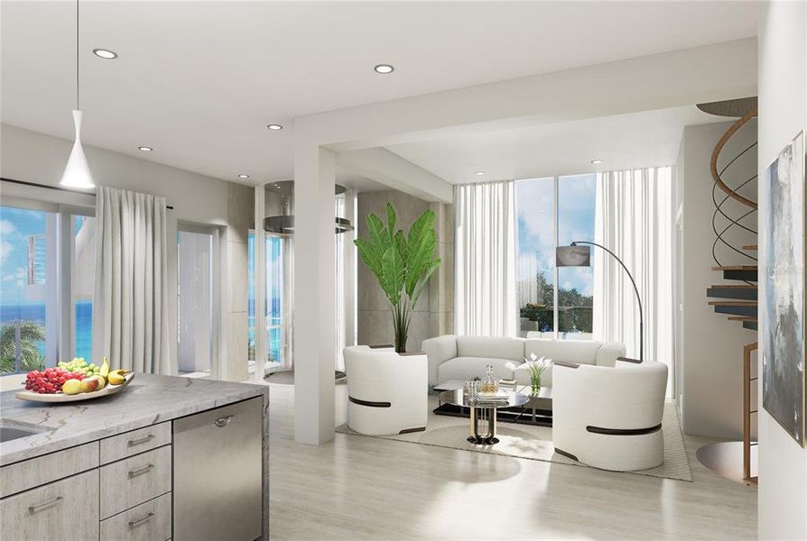 Furnished interior view inside a new home in , New Smyrna Beach (Image 13).