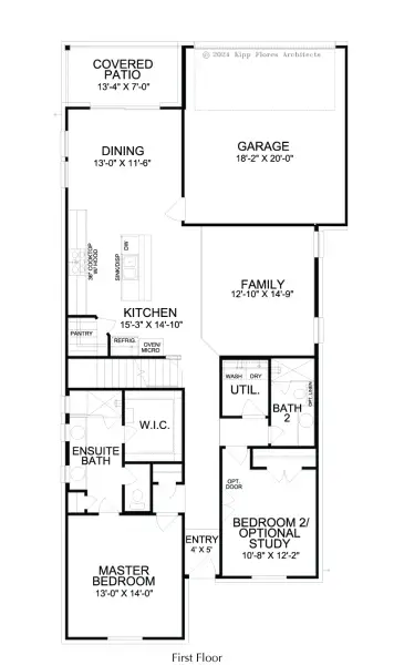 2D floor plan layout for the Maisie by Landon Homes in Lexington Frisco, Frisco, TX (Image 3).