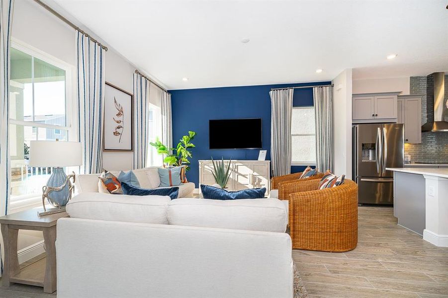 Furnished interior view inside a new home in Serenade at Ovation, Winter Garden (Image 23).