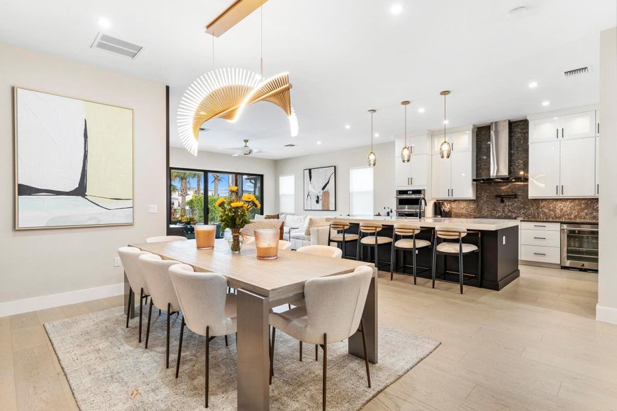 Furnished interior view inside a new home in , Palm Beach Gardens (Image 35).