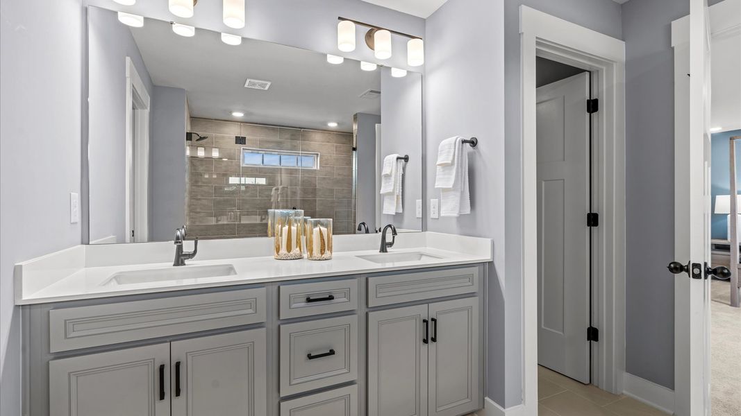 Primary Bathroom of The Drayton Design by DRB Homes