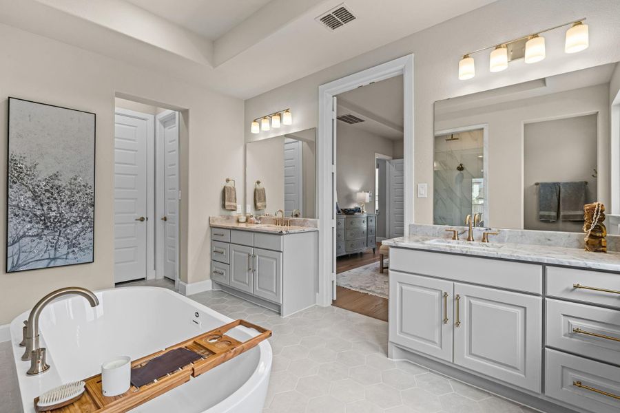 Furnished interior view inside a new home in , Fulshear (Image 26).