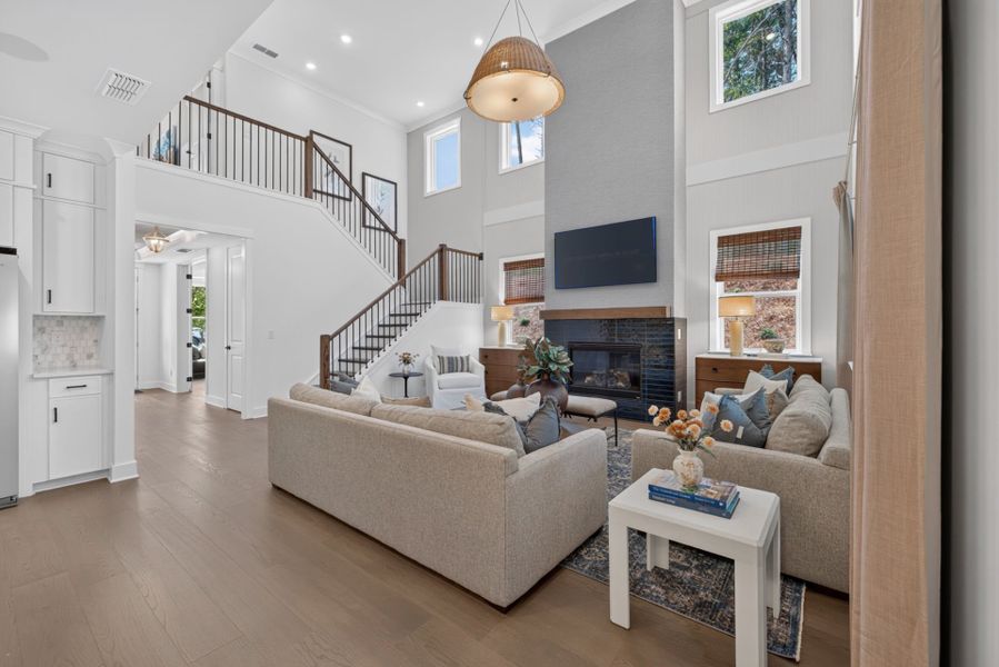 Representative furnished interior of a home built from the Newlyn by Pulte Homes in Bristol, Dawsonville (Image 8).