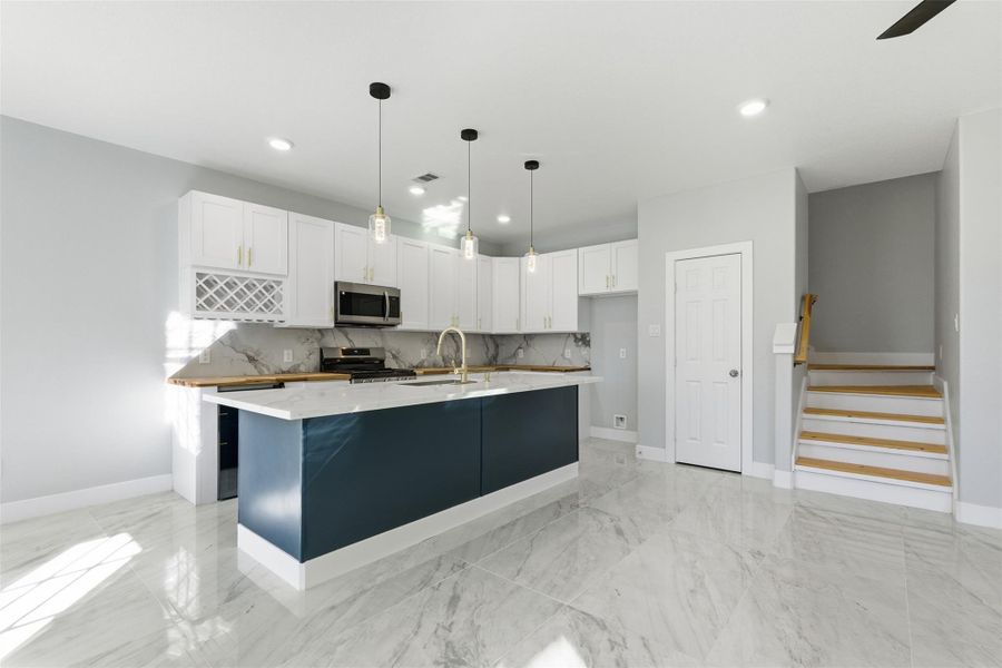 Furnished interior view inside a new home in , Cleveland (Image 5).