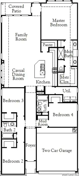 2D floor plan layout of this home in Rhine Valley, Schertz, TX (Image 2). 2D floor plan layout of this home in Rhine Valley, Schertz, TX (Image 2).