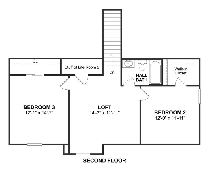 2D floor plan layout for the Sweet Pea by K. Hovnanian® Homes in Aspire at River Ranch Trails, Dayton, TX (Image 5). 2D floor plan layout for the Sweet Pea by K. Hovnanian® Homes in Aspire at River Ranch Trails, Dayton, TX (Image 5).