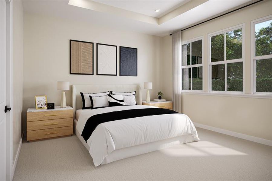 Representative furnished interior of a home built from the Cresthaven by Ryan Homes in Seminole Palms Single-Family Homes, Palm Coast (Image 5). Representative furnished interior of a home built from the Cresthaven by Ryan Homes in Seminole Palms Single-Family Homes, Palm Coast (Image 5).