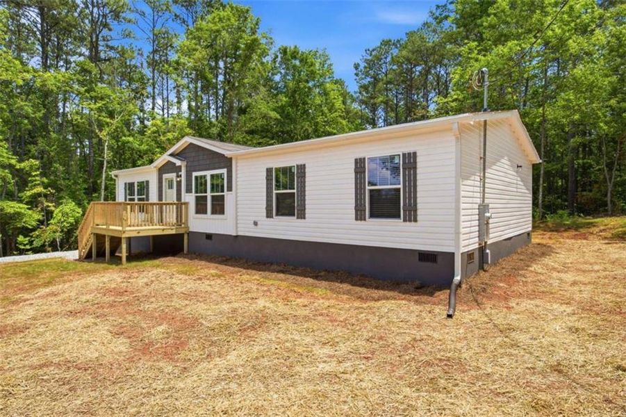 Exterior details and patio area of a home in , Eatonton (Image 1). Exterior details and patio area of a home in , Eatonton (Image 1).