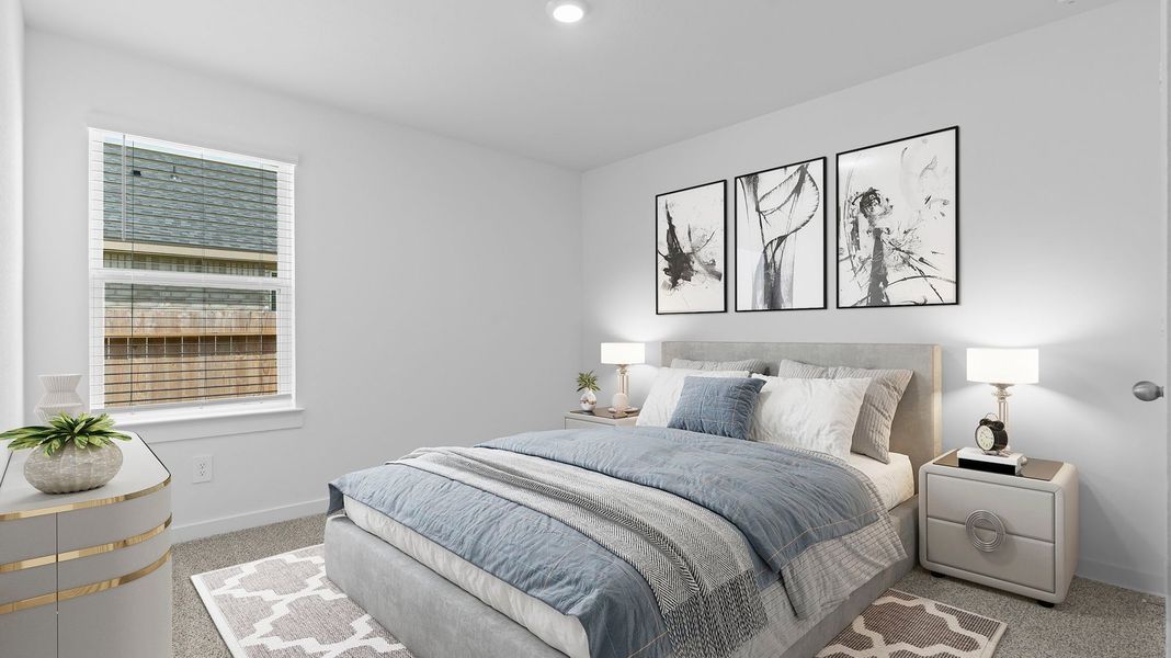 Representative furnished interior of a home built from the Kingston by D.R. Horton in Watermark, Alvin (Image 13).