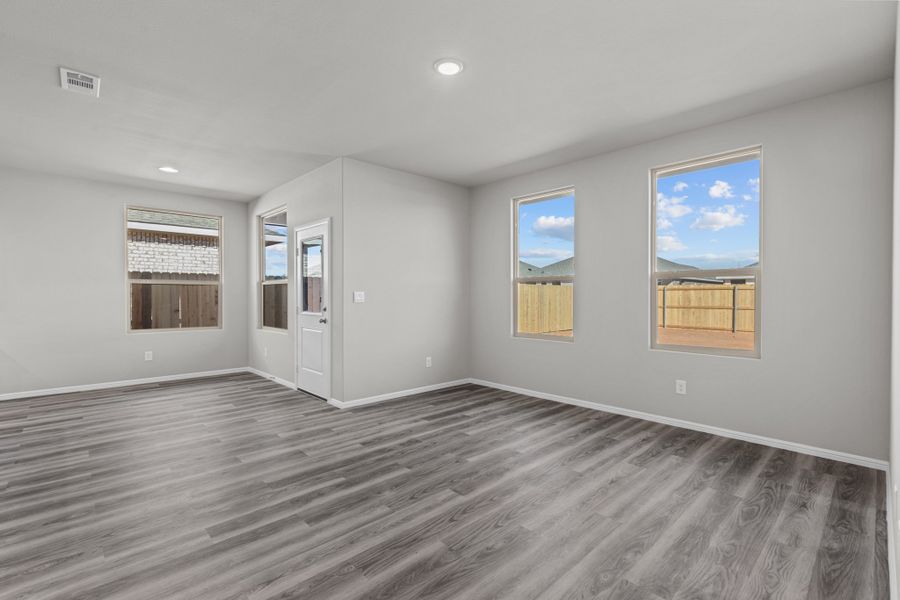 Representative unfurnished interior of a home built from the Starkville by D.R. Horton in Yukon Ridge, Odessa (Image 14). Representative unfurnished interior of a home built from the Starkville by D.R. Horton in Yukon Ridge, Odessa (Image 14).