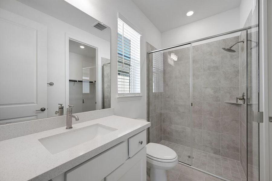 Furnished interior view inside a new home in South Oak 60s, Lakewood Village (Image 13). Furnished interior view inside a new home in South Oak 60s, Lakewood Village (Image 13).