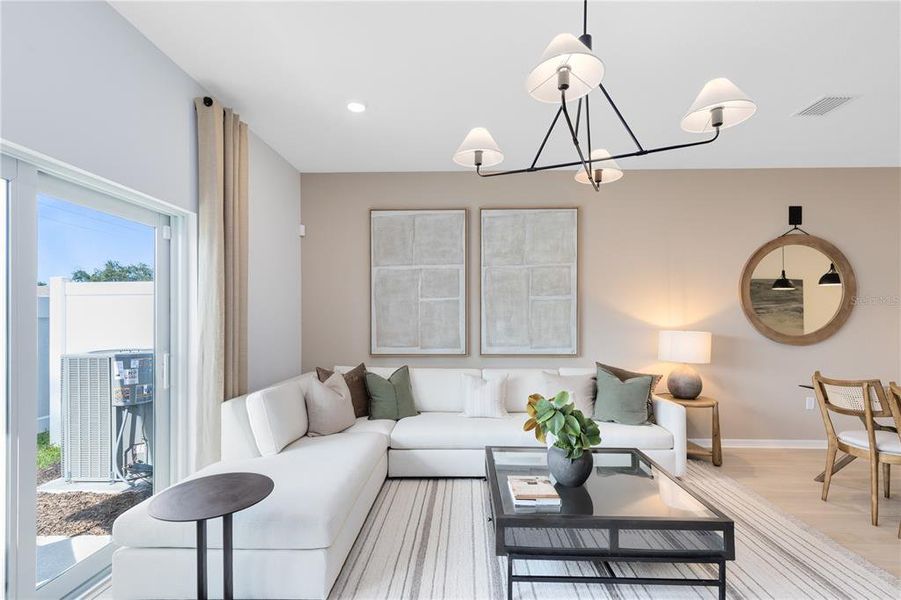 Furnished interior view inside a new home in Harbor Square, Palm Bay (Image 15).