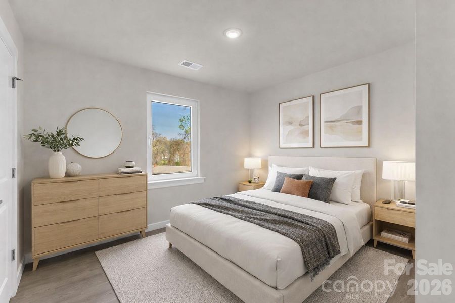 Furnished interior view inside a new home in , Hickory (Image 9).