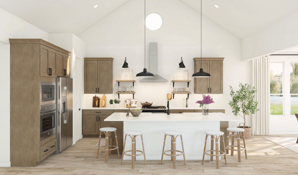 Kitchen with beautiful cabinets