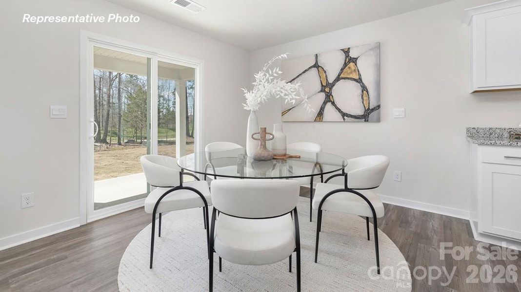 Furnished interior view inside a new home in Reedy Creek Preserve, Charlotte (Image 10).