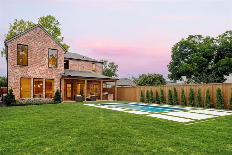Exterior details and patio area of a home in , Dallas (Image 26). Exterior details and patio area of a home in , Dallas (Image 26).