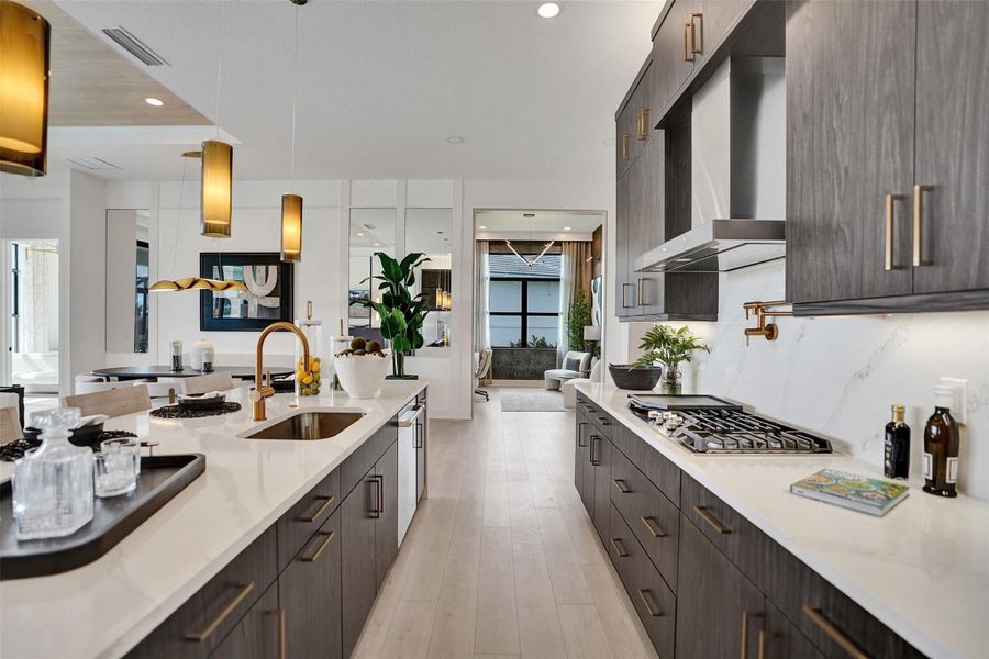 Furnished interior view inside a new home in Esprit at Avenir, Palm Beach Gardens (Image 40).